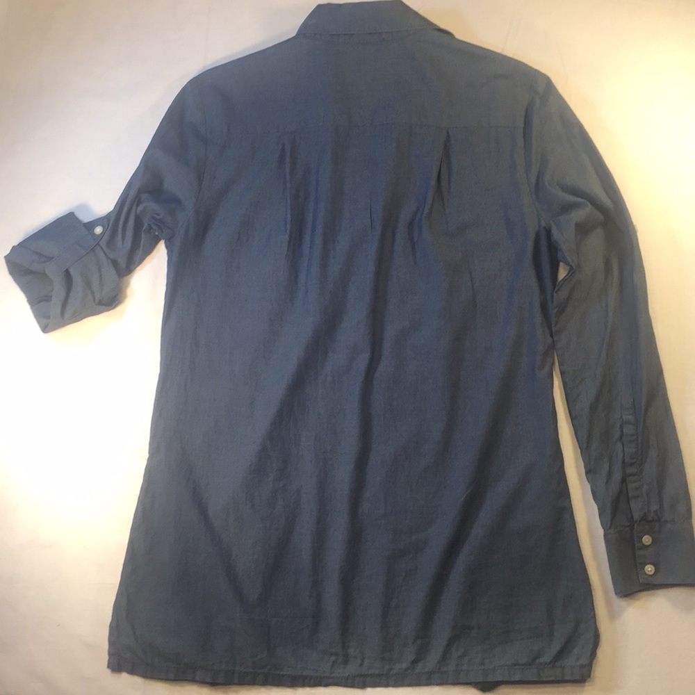 Banana republic cotton rolls sleeve shirt sz small - Picture 4 of 8